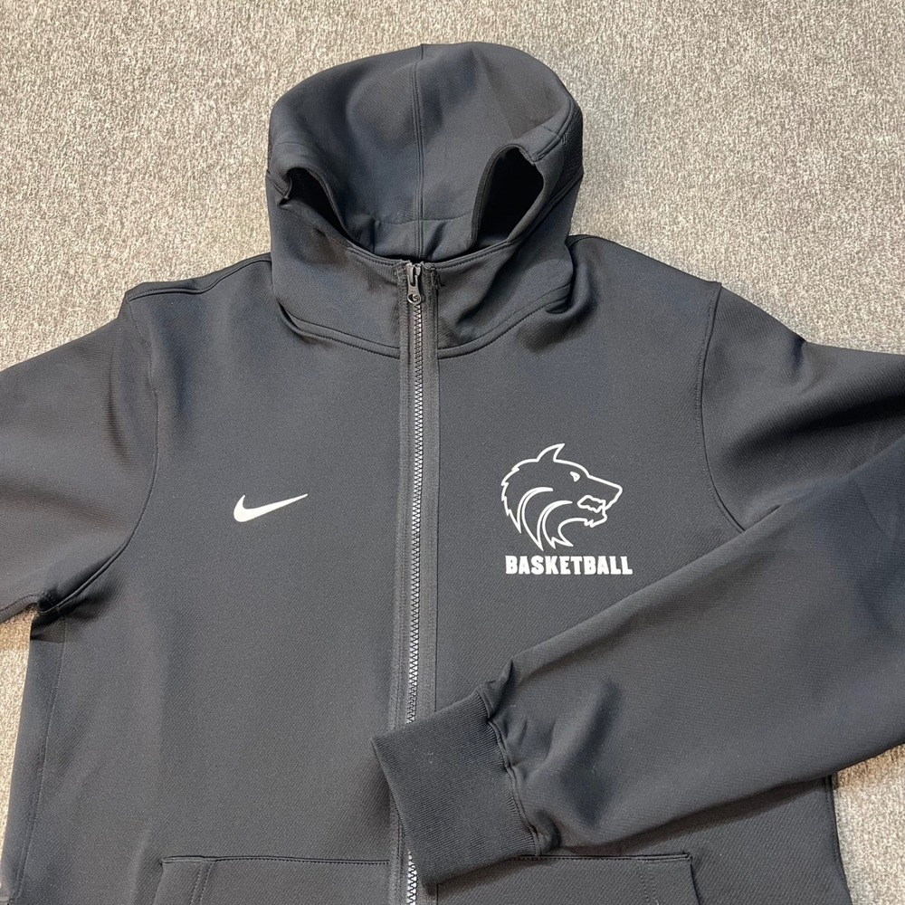 Nike Dri-FIT Basketball Full Zip Hoodie Mens Medium Tall Black DC2445-010